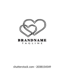 love logo icon design template modern vector concept