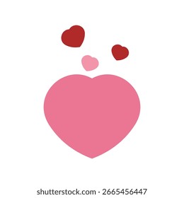ícone de logotipo love ilustração plana