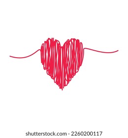 Love logo icon and symbol vector illustration flat design