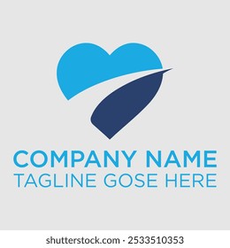 Love logo icon and symbol vector illustration flat design. Heart Love Logo design vector template. Valentines day Romantic dating Charity Donation Logotype icon. 