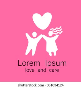 Love - logo and icon template.