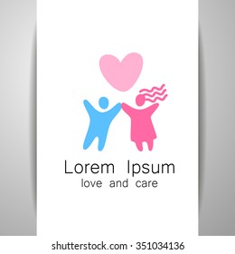 Love - logo and icon template.
