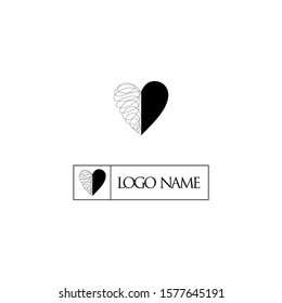 love logo icon vector, heart shape logo design concept. for the identity associated with the relationship. simple and memorable style