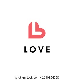 Love logo icon vector illustration.