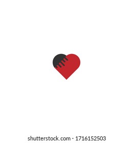 Love logo icon vector illustration