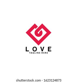 love logo icon vector isolated