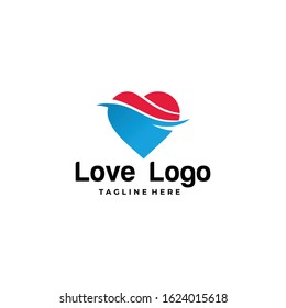 love logo icon vector isolated