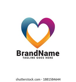 Love logo icon vector template.