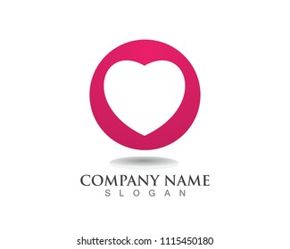 Love Logo icons and symbol Vector Template icons
