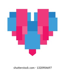 love logo, lots of paper in love logo template