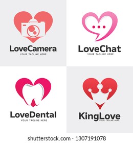 Love Logo Set Design Template Collection