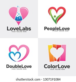 Love Logo Set Design Template Collection