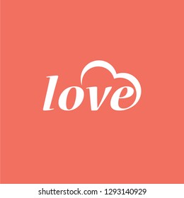 Love logo sign