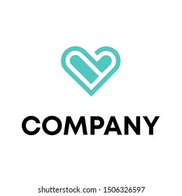 love logo sign vector . dating template . heart shape icon