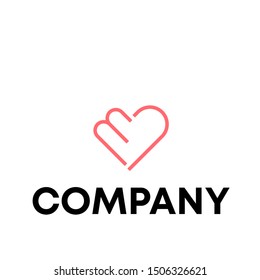 love logo sign vector . dating template . heart shape icon
