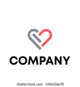 love logo sign vector . dating template . heart shape icon