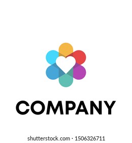 love logo sign vector . dating template . heart shape icon
