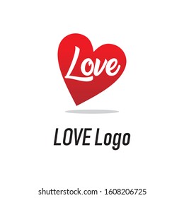 love logo simple design. vector illustration