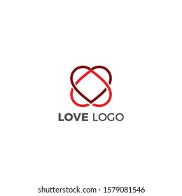 love logo, simple love logo, double love logo 