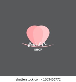 love logo with soft colors, beauty logo