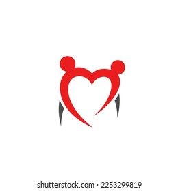 Logotipo de amor y símbolo Diseño de plantillas vectores de iconos