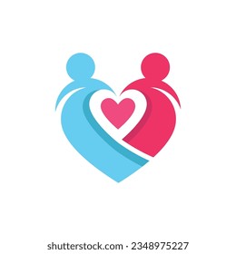 Love Logo und Symbol, Vektorgrafik-Design