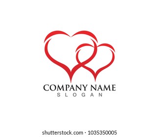 Love Logo and symbols Vector Template icons app
