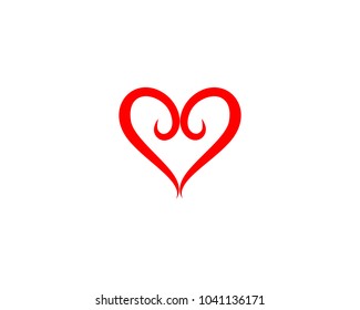 Love Logo and symbols Vector Template icons app
