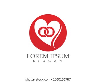 Love Logo and symbols Vector Template icons app
