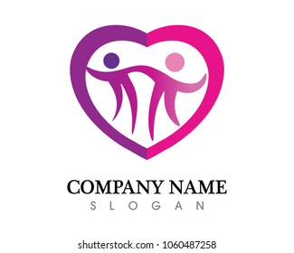 Love Logo and symbols Vector Template icons app
