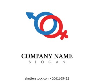 Love Logo and symbols Vector Template icons app male and female sex education logo vector and symbol health
