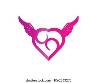 Love Logo and symbols Vector Template icons app
