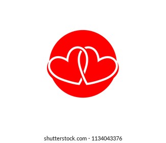 Love Logo and symbols Vector Template icons

