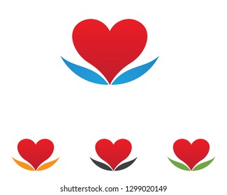 Love Logo and symbols Vector Template icons
