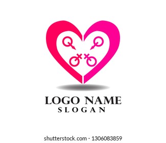 Love Logo and symbols Vector Template icons app