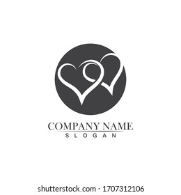 Love Logo and symbols Vector Template icons app