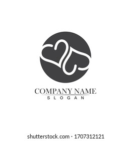 Love Logo and symbols Vector Template icons app