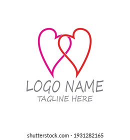 Love Logo and symbols Vector Template icons app