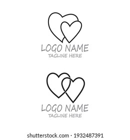 Love Logo and symbols Vector Template icons app