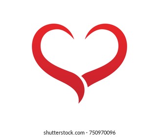 Love Logo and symbols Vector Template icons app
