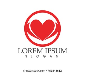 Love Logo and symbols Vector Template icons app
