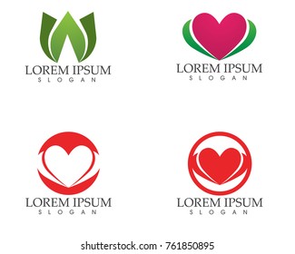 Love Logo and symbols Vector Template icons app

