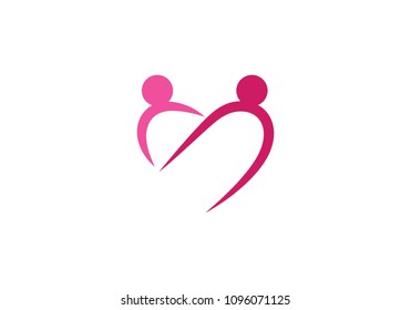 Love Logo Template Vector Icon Illustration Design