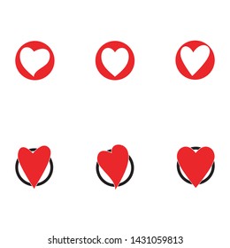Love Logo Template Vector Icon Illustration Design