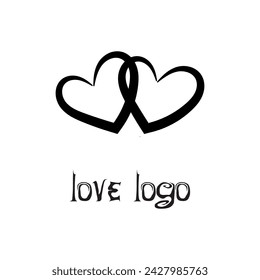 love logo, unique, beautiful, attractive and simple