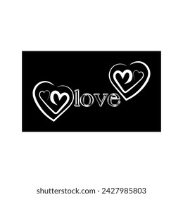 love logo, unique, beautiful, attractive and simple