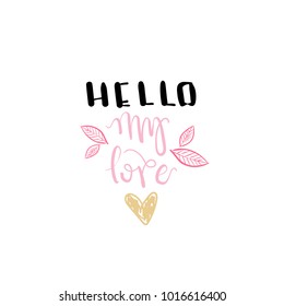 Love Logo Valentine Day Label Lettering Typography Sticker Design Vector Illustration