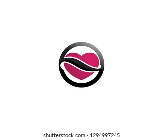 Love Logo and valentine day symbols Vector Template icons app
