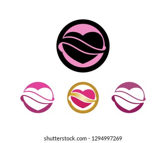 Love Logo and valentine day symbols Vector Template icons app
