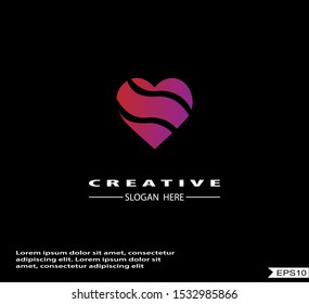 Love logo vector design template.eps10